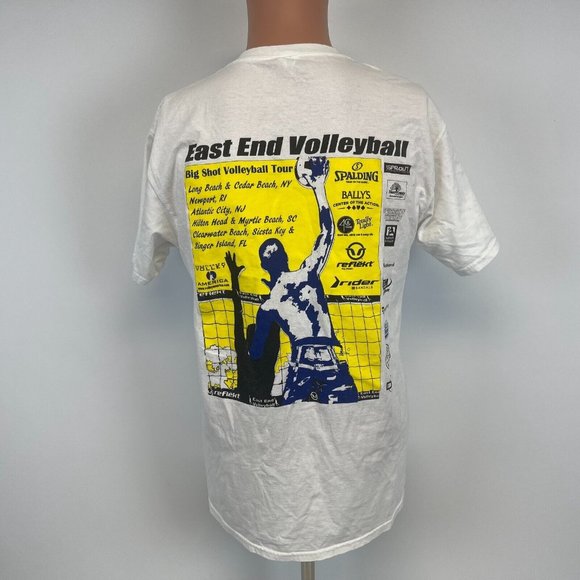 East End Volleyball Big Shot Tour Double Sided T Shirt Size M - Picture 2 of 4
